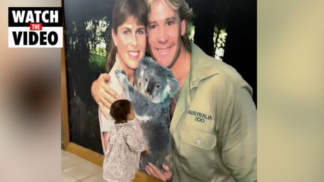 Bindi Irwin's daughter Grace points out Steve