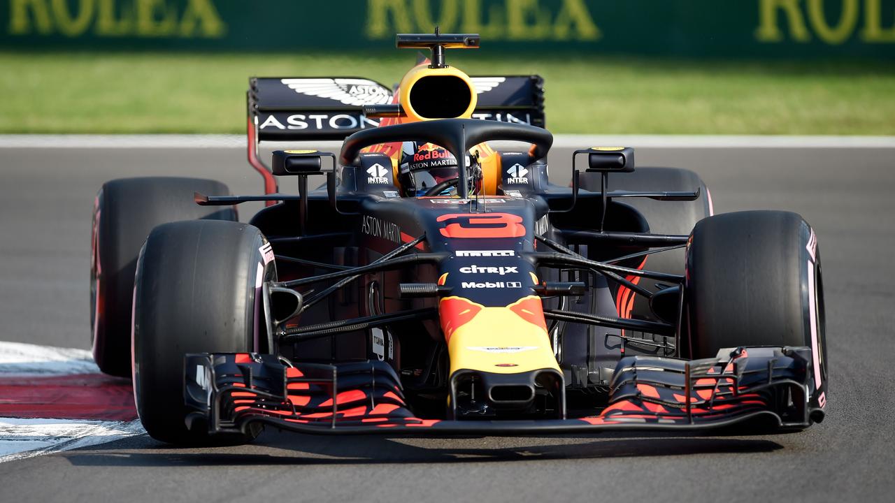 Daniel Ricciardo in action during practice for the Mexico Grand Prix.