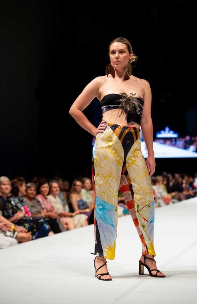 2024 Country to Couture at the Darwin Convention Centre showcases hand-designed First Nations fashion. Picture: Pema Tamang Pakhrin