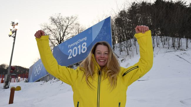 Snowboard slopestyle athlete Tess Coady has hurt her knee. Picture: by Steve Cuff