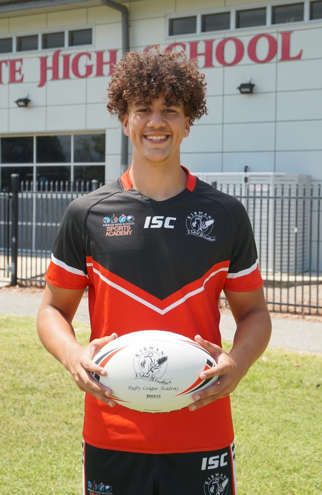 Dane Ransom from Kirwan State High School's rugby league program.