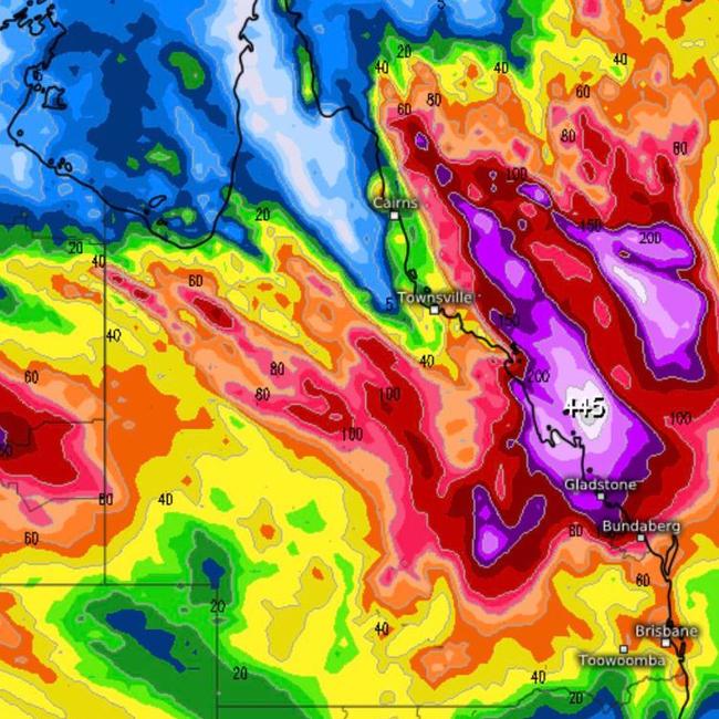 Heavy rainfall is possible for North Queensland later this week. Picture: Weather Warning Network