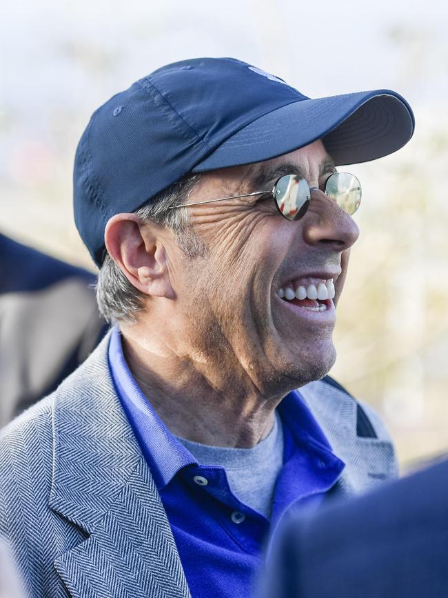 US comedian Jerry Seinfeld has arrived in Adelaide. Picture: NewsWire/Roy VanDerVegt