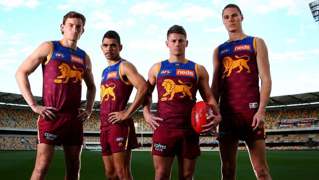 Harris Andrews, Charlie Cameron, Dayne Zorko and Eric Hipwood have Queensland links. Picture: Adam Head