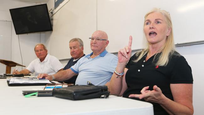 Cr Pauline Young meeting with members of the Mermaid Beach Community Association. Picture: Glenn Hampson.