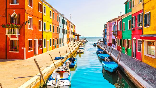 The canals of Burano offer a colourful alternative to Venice.