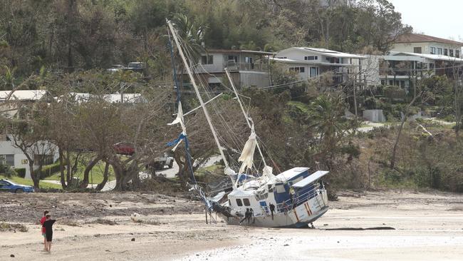 Cannonvale near Airlie Beach, in the aftermath of Cyclone Debbie. Picture: Jono Searle.