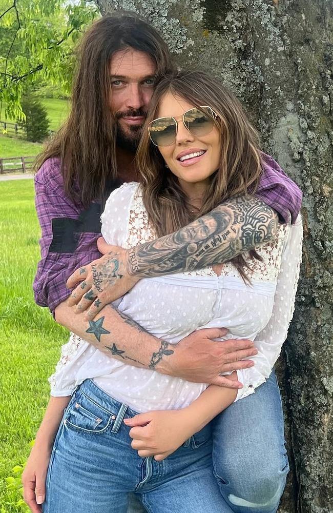 Liz Hurley and Billy Ray went public with their romance in April.