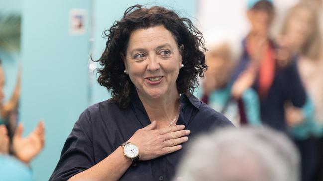 Monique Ryan has retained the Melbourne seat of Kooyong after she first entered parliament in 2022 after beating Josh Frydenberg. Picture: Tony Gough/ NewsWire