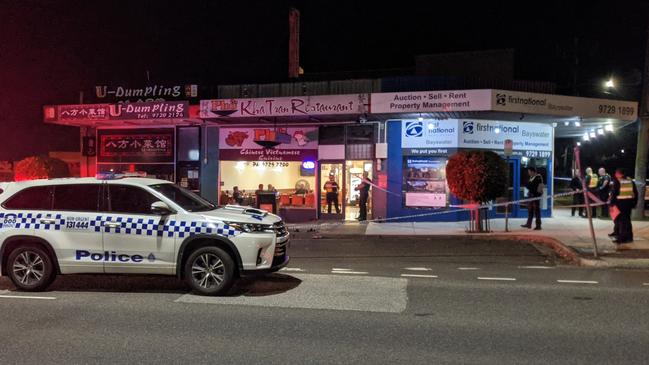 A man was rushed to hospital in a critical condition following a fight outside an Asian eatery in Bayswater on May 6. Picture: Kiel Egging.