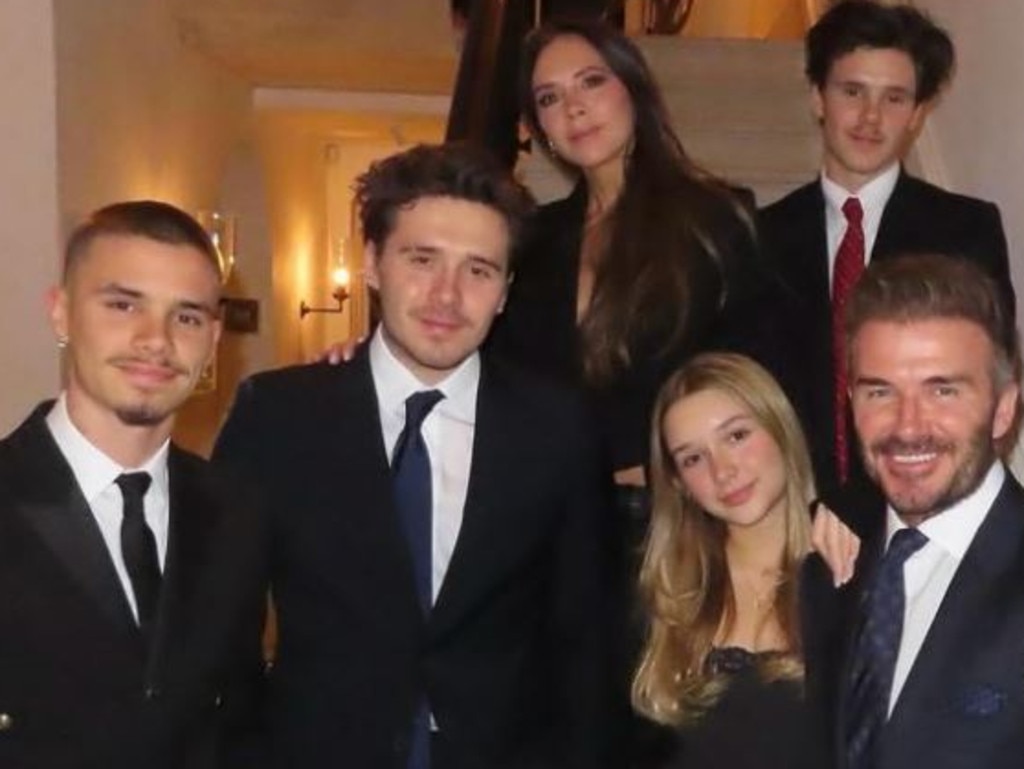 David and Victoria Beckham with their four children.