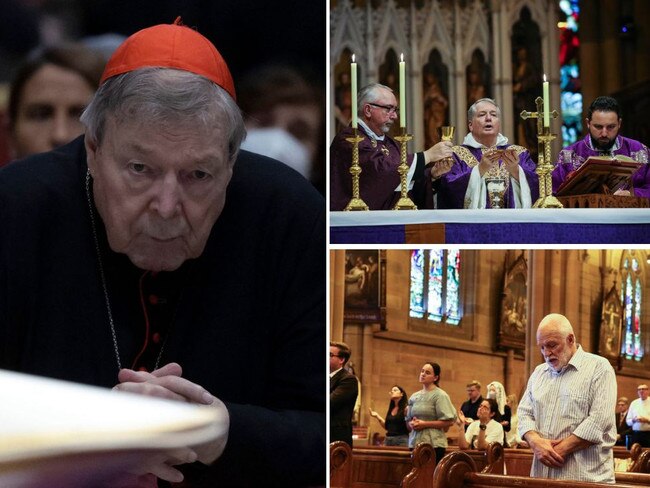 Mourners gather for george pell special mass