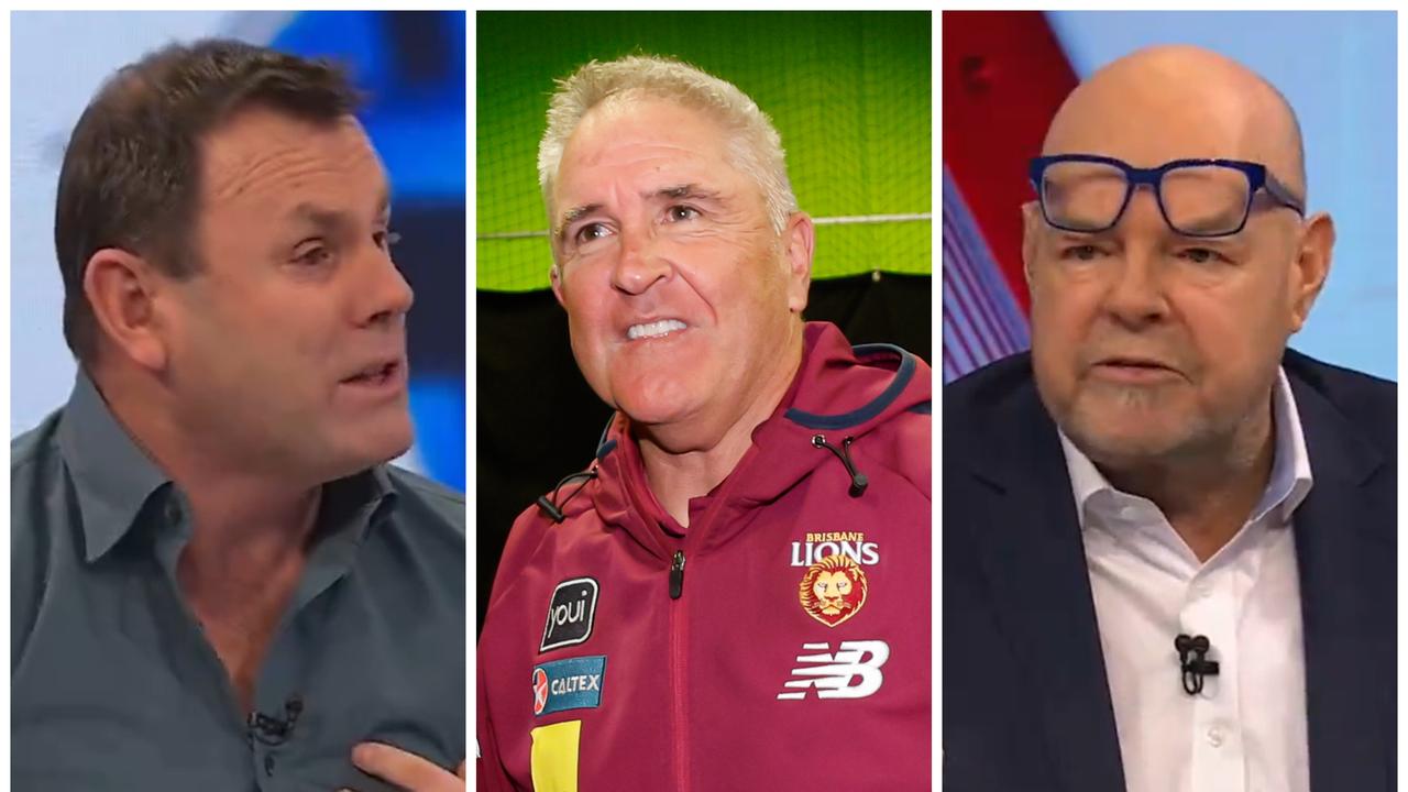 David King and Mark Robinson have verbally sparred over Brisbane coach Chris Fagan.