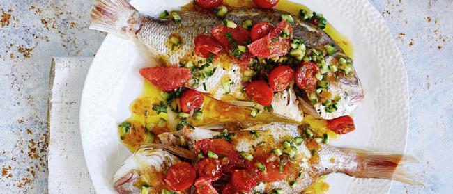 Jamie Oliver loves cooking fish whole as it maintains moisture and is more forgiving.