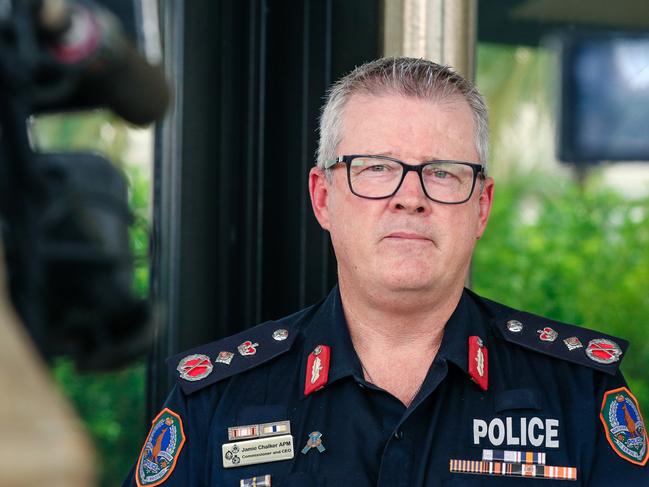 NT Police Commissioner Jamie Chalker. Picture: Glenn Campbell