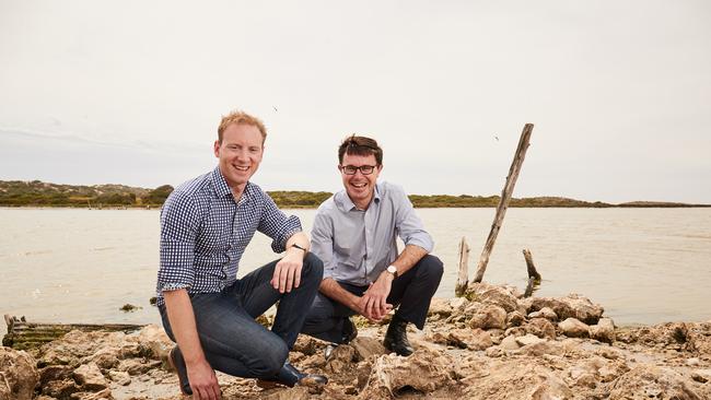 Minister Speirs and Minister Littleproud at Parnka Point. Picture: Matt Loxton