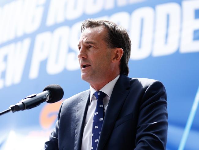 AFL CEO Andrew Dillon at the launch of Opening Round. (Photo by Michael Willson/AFL Photos via Getty Images)