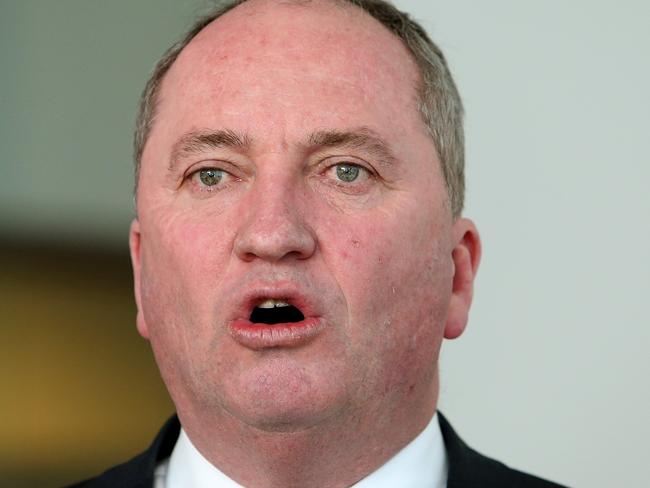 Barnaby Joyce said Malcolm Turnbull’s actions amount to wrecking and sniping. Picture: Kym Smith