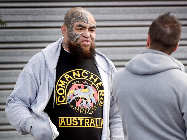 An unnamed cousin of Comachero bikie Norm Meyer (pictured) is now the boss of the Victorian arm of the Rebels. Picture: Nicole Garmston