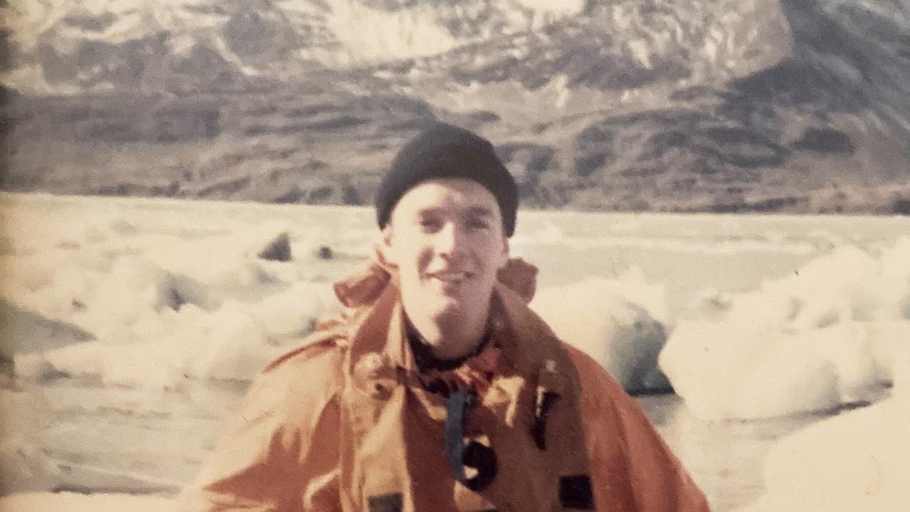 Sir Nick Hine, Babcock Managing Director – AUKUS & International in Antarctica as a young submariner. Picture: Supplied