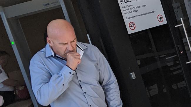 Chambers Flat grandfather Danny James Gray McLachlan, 57, leaving Beenleigh Magistrates Court. Picture: Alex Treacy