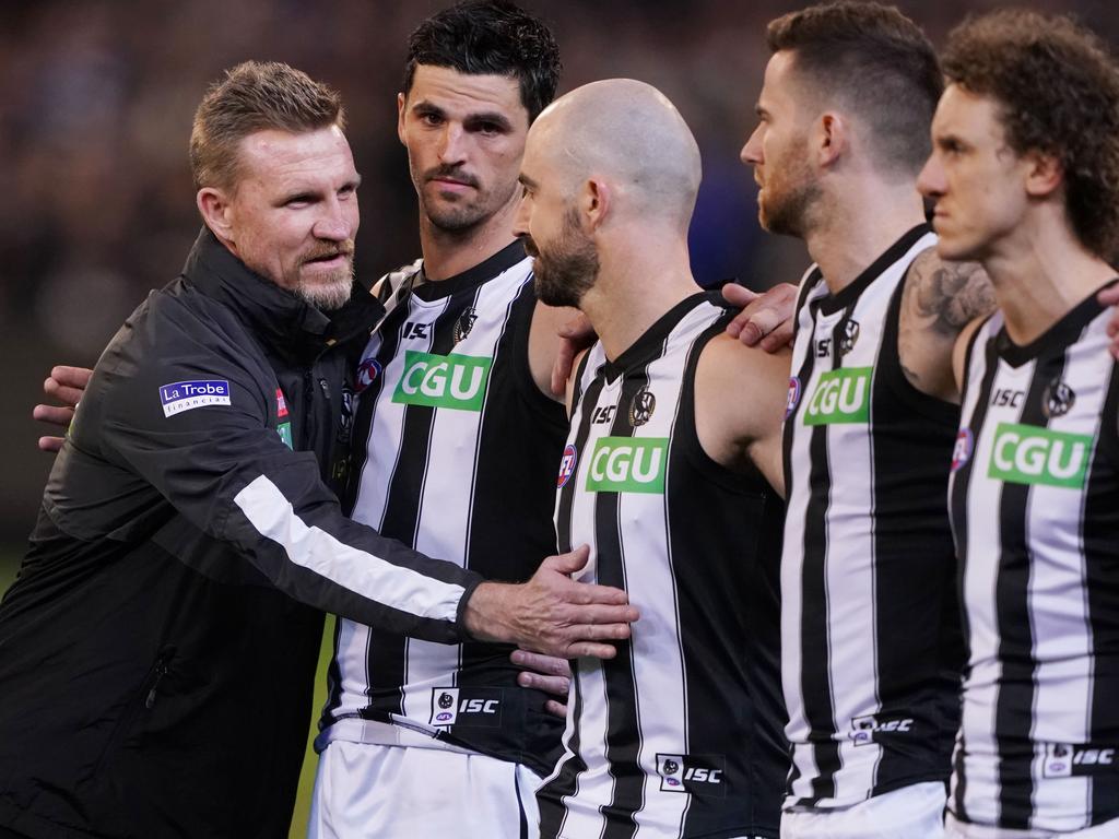 Nathan Buckley has learned plenty about leadership as captain and coach of Collingwood.