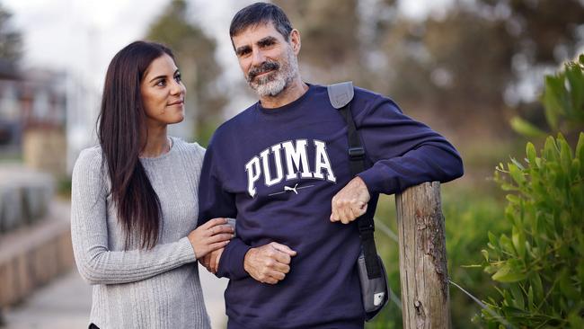 Chris Herbert’s daughter Emma was told by trauma nurses that if her father hadn’t been wearing a helmet, he wouldn’t be here today. Picture: Sam Ruttyn