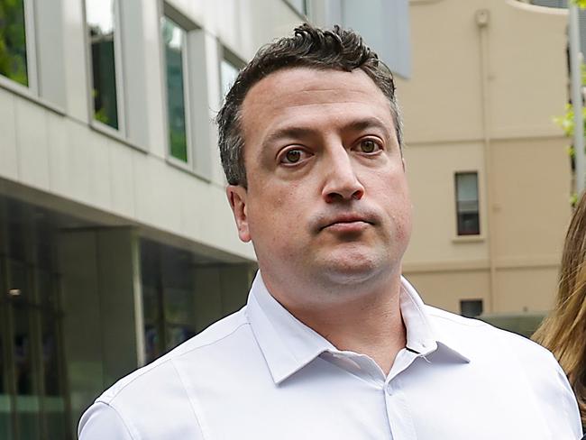 MELBOURNE, AUSTRALIA.NewsWire Photos. JANUARY 20, 2025. Dylan DiPierdomenico, the son of former Hawthorn footballer Robert Ã¢â¬ÅDipperÃ¢â¬Â DiPierdomenico, leaves the County Court.DiPierdomenico stole $140k from his employer, MGI Golf, to fund his gambling addiction. Picture: NewsWire/Ian Currie