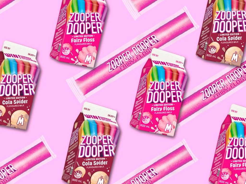 Zooper Dooper has released two new flavoured milk varieties. Picture: Supplied