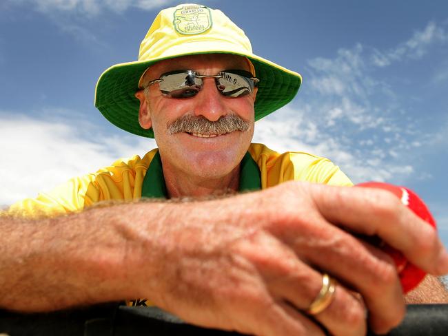 Australian great Dennis Lillee has taken Beardman under his wing. Picture: Paul Kane/Getty Images