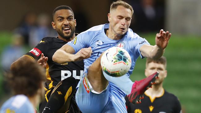 Hard man Rostyn Griffiths could bolster Melbourne City against Sydney. Picture: Getty Images