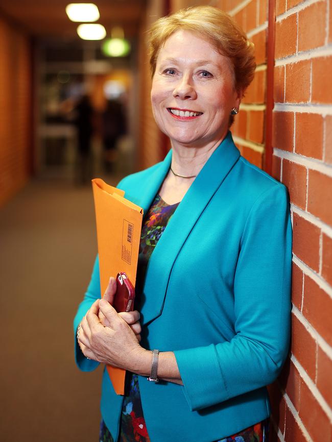 Principal of the school Mrs Carolyn Blanden allows smoking in hopes of bringing kids back to school. Picture: Sam Ruttyn