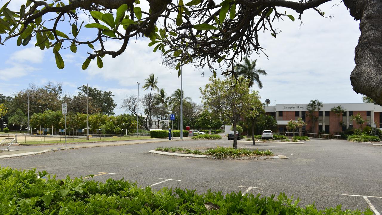 A potential site for the new concert hall at the Enterprise House site and Townsville Bowls Club. Picture: Caitlan Charles