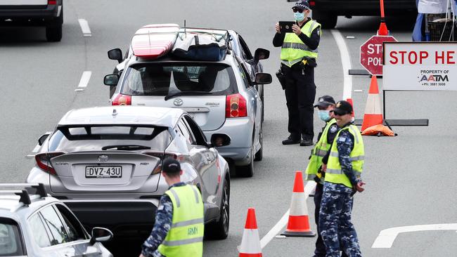 Authorities are warning of major delays at the Queensland border once they reopen in mid-December. Picture: Nigel Hallett