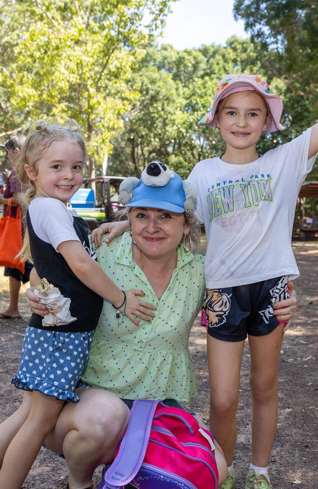 Marlie Reinke, Lorna Roberts and Mirraya Reinke. Picture: Pema Tamang Pakhrin