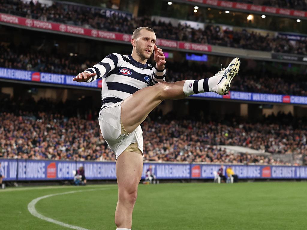 Sam Menegola may be a late in for Geelong. Picture: Michael Klein