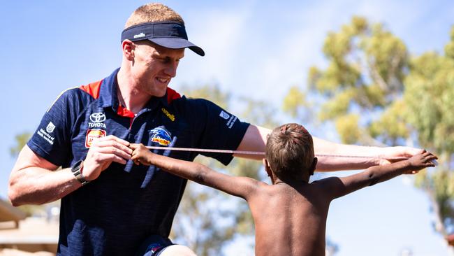 Adelaide’s Reilly O’Brien was one of the players who went. Picture: AFC