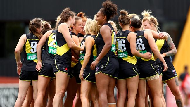 A Richmond AFLW player has returned a Covid-positive test. Picture: Getty Images