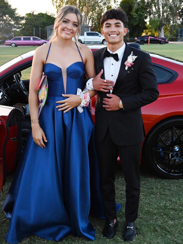 Bella Wells and Marc Lumagbas-Smith at the 2024 Rockhampton Grammar School formal.