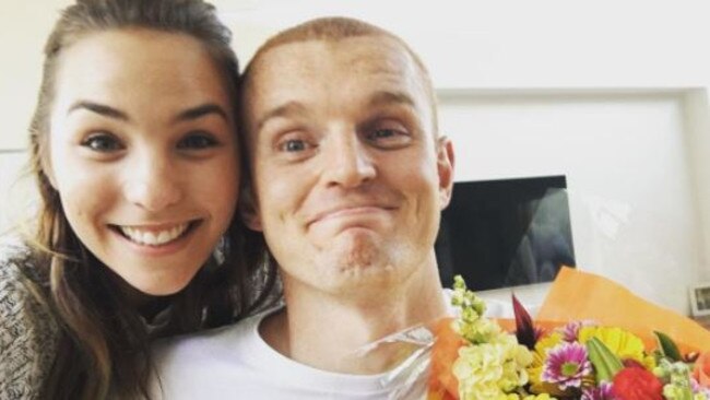 Alex McKinnon and Teigan Power tied the knot in the Hunter Valley last Sunday