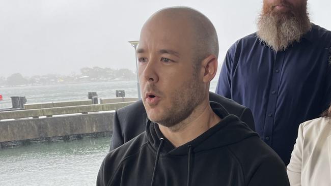 Reece Howells - Wambo Coal Mine worker - praised the Same Job, Same Pay laws and the benefits they bring. In Newcastle at Queens Wharf on January 17, 2025. Picture: Amy Ziniak