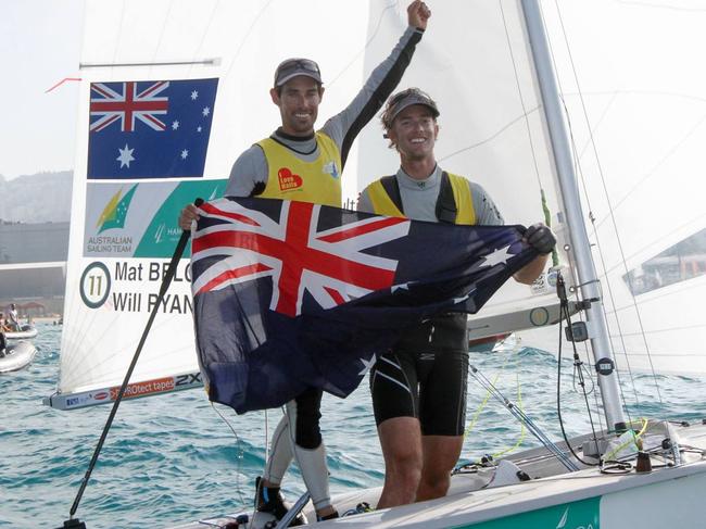 Defending World Champions and World #1 Mat Belcher (QLD) and Will Ryan (QLD) have claimed their third successive World Championship title after a fourth place in the medal race at the 2015 470 World Championships in Haifa, Israel over night. Photographer: Ronen Topelberg