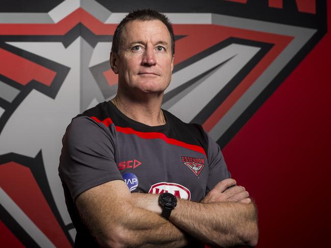 **IMAGE ON HOLD FOR SUNDAY HERALD SUN FEATURE STORY - PLEASE DO NOT USE WITHOUT CONTACTING SHS PICTURE EDITOR** Worsfold. Essendon Coach John Worsfold talking about the future of the club. Picture: Eugene Hyland