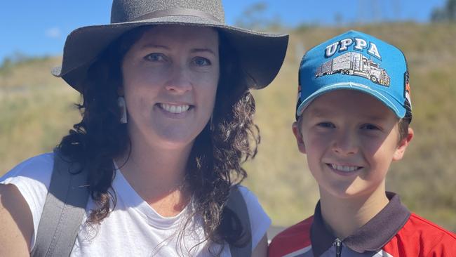 Tania and Zander Buchanan celebrate the impending opening of the Gympie Bypass at a community event on Saturday August 17, 2024.