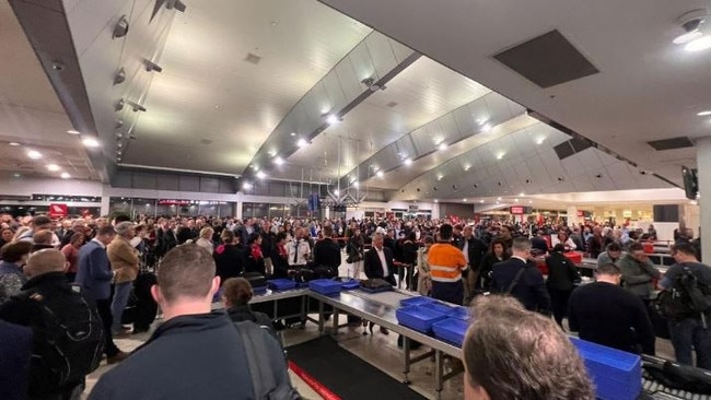 All passengers at Melbourne Airport Terminal 1 are being forced to be re-screened on Tuesday morning.