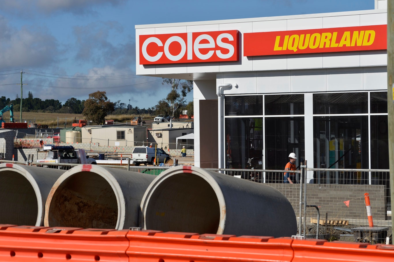 A Coles supermarket under construction in Glenvale, Wednesday, June 17, 2020. Picture: Kevin Farmer