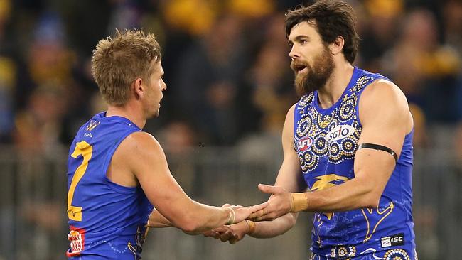 Josh Kennedy booted six goals in the win. Picture: Getty