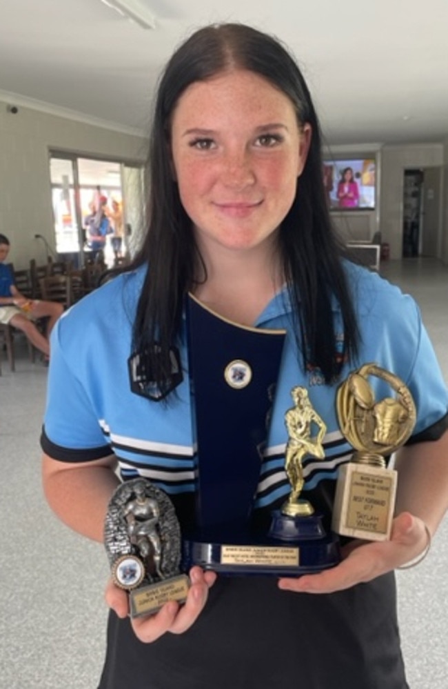 Bribie Island Warrigals Rugby League Club Player of the Year – Taylah White.