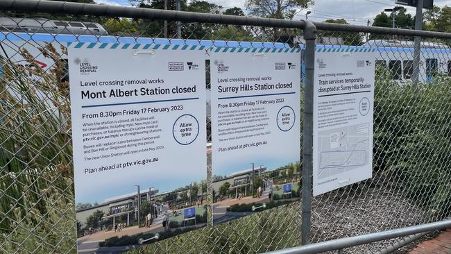 Belgrave and Lilydale line commuters will have to endure bus replacements on their journeys from February 18 until sometime in May. Picture: Kiel Egging.