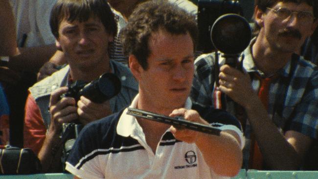 A scene from the documentary John McEnroe: In the Realm of Perfection.